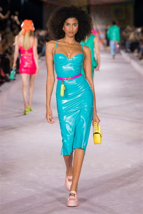 versace blue dress 2015